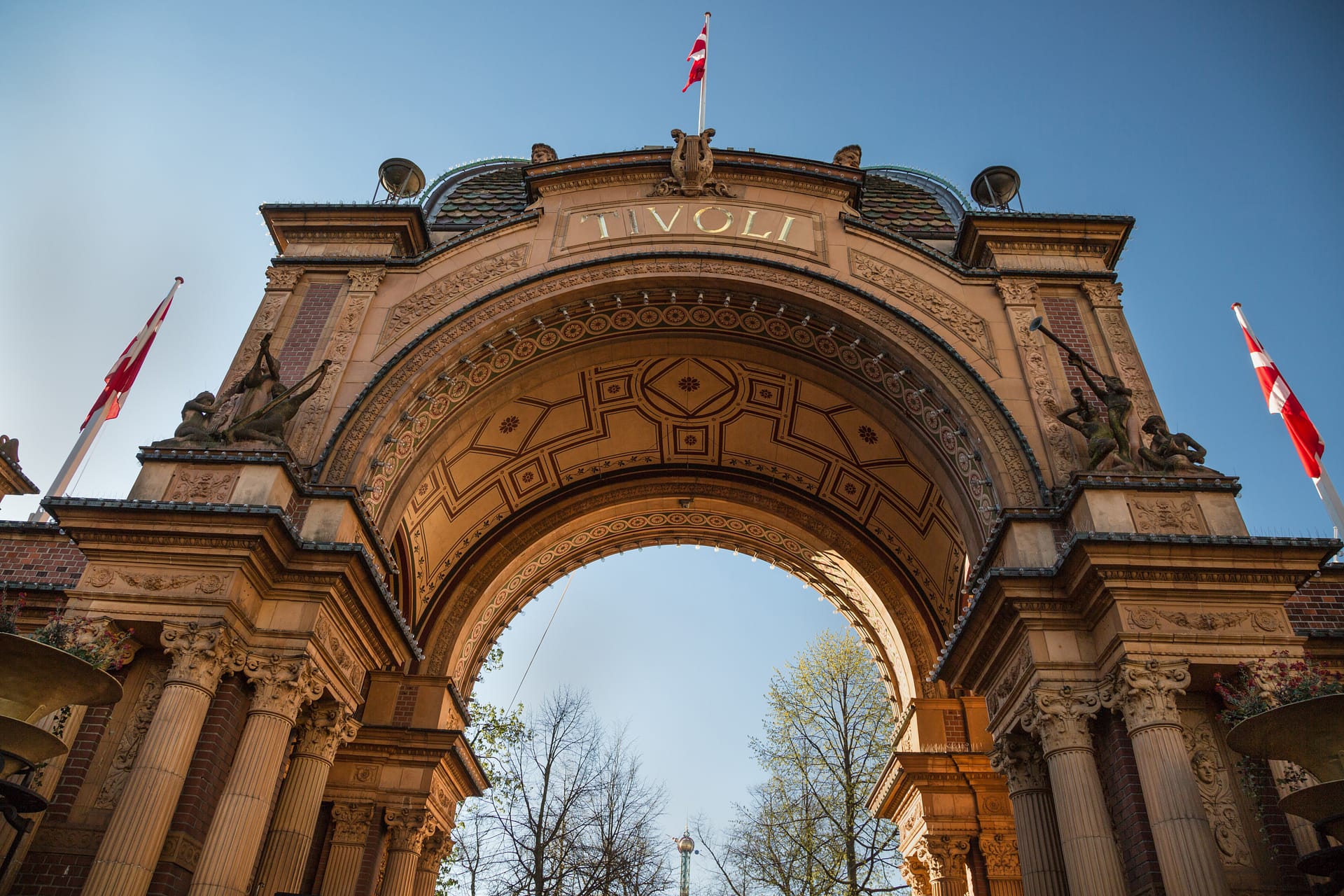 The entry gate of Tivoli Gardens